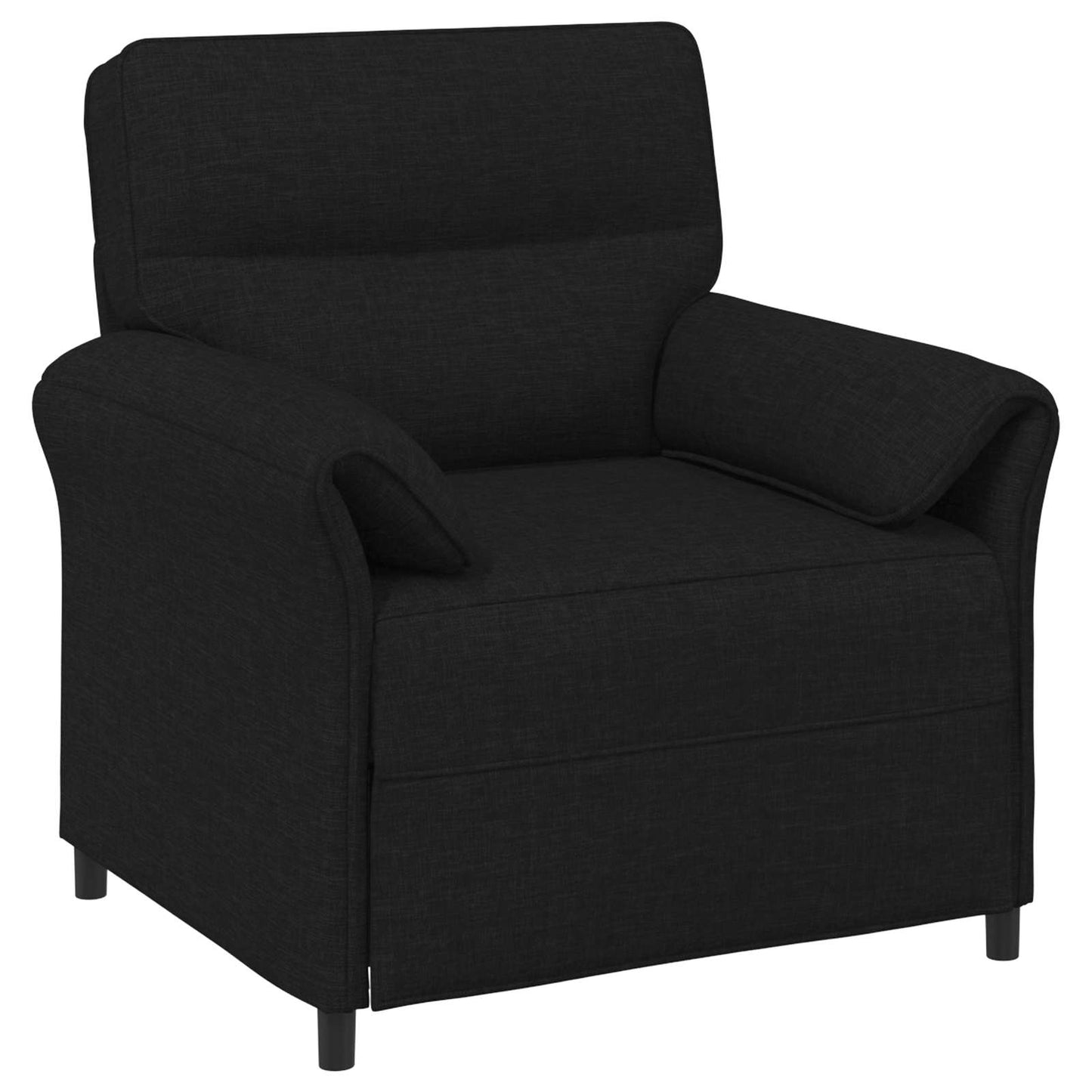 Bankstel 2 st Zwart Stof