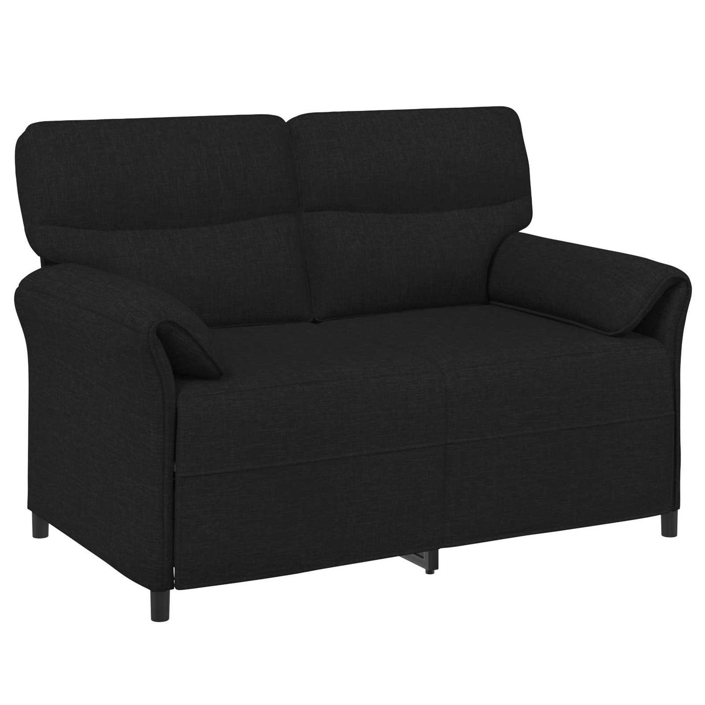 Bankstel 2 st Zwart Stof