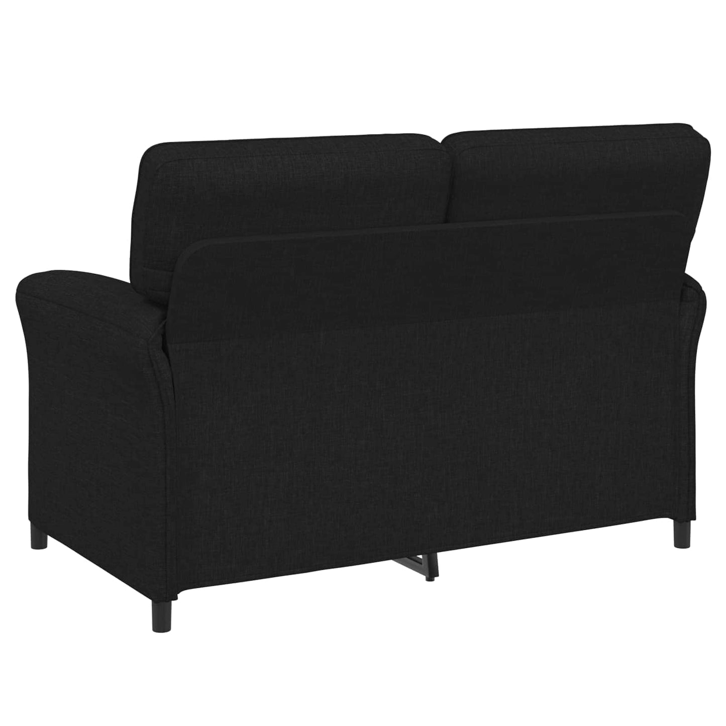 Bankstel 2 st Zwart Stof