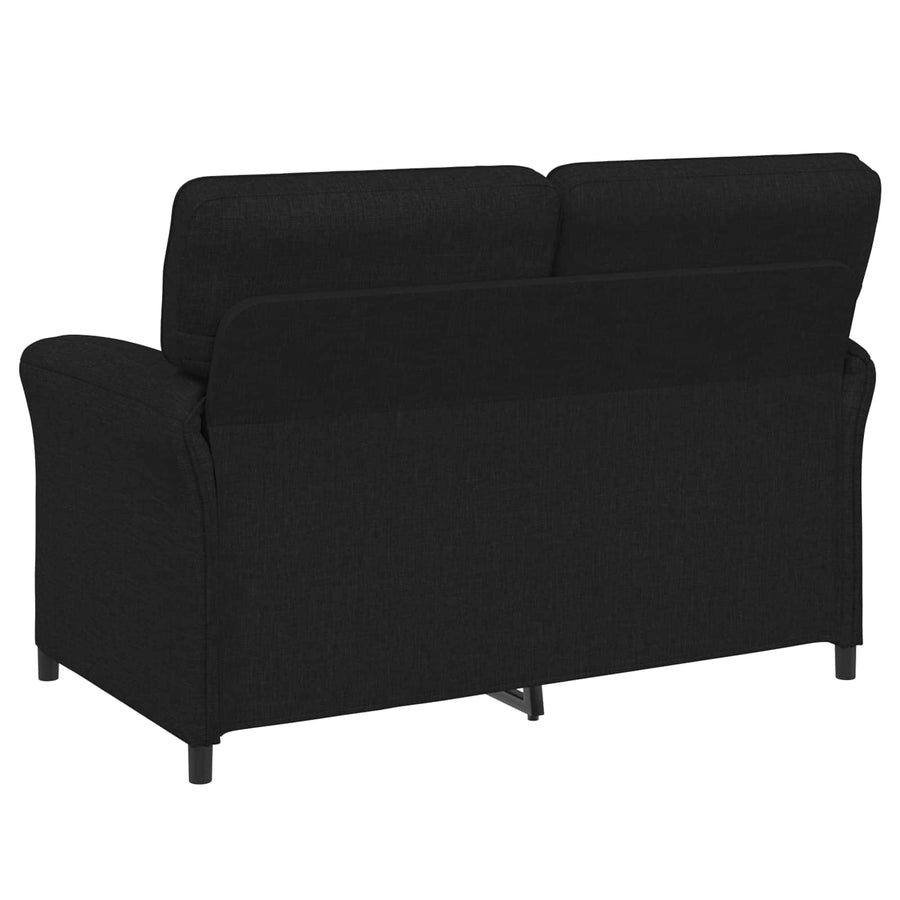 Bankstel 2 st Zwart Stof