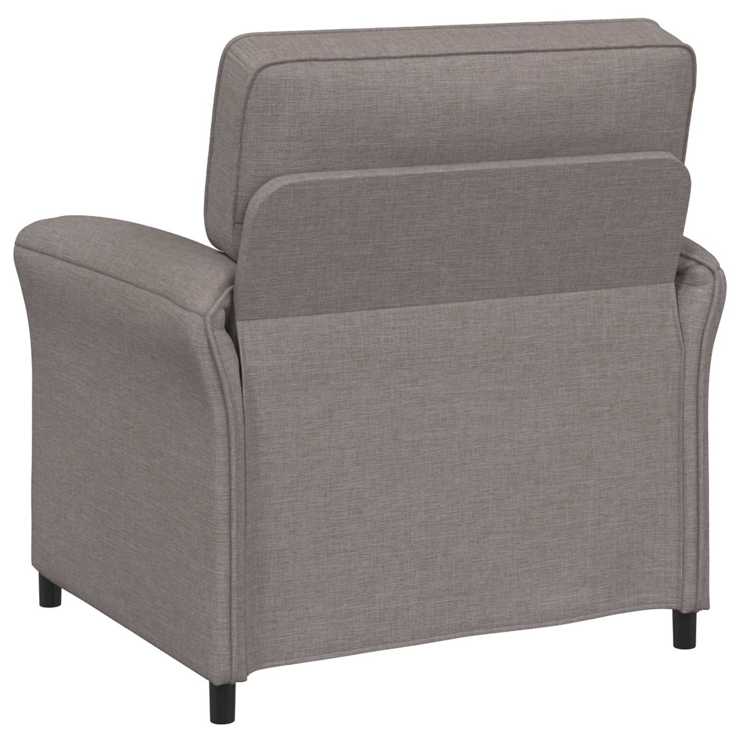 Bankstel 2 st Taupe Stof