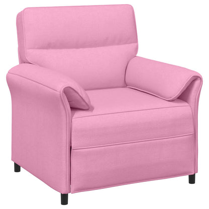 Bankstel 2 st Roze Stof