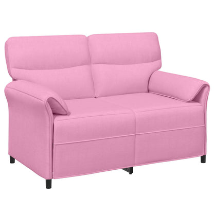 Bankstel 2 st Roze Stof