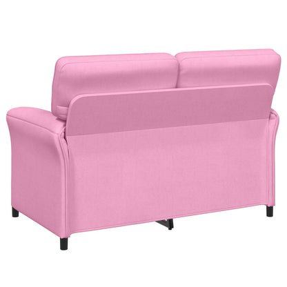 Bankstel 2 st Roze Stof