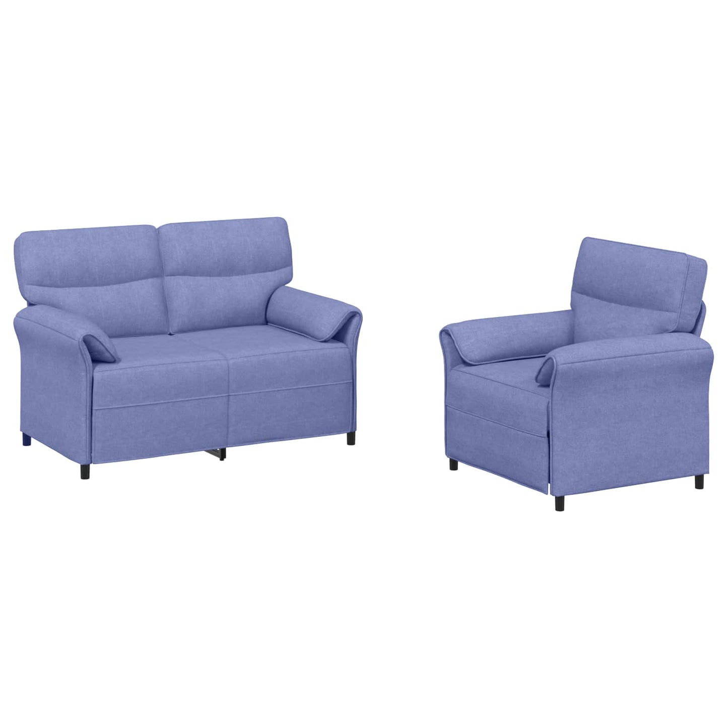 Bankstel 2 st Jeans Blauw Stof
