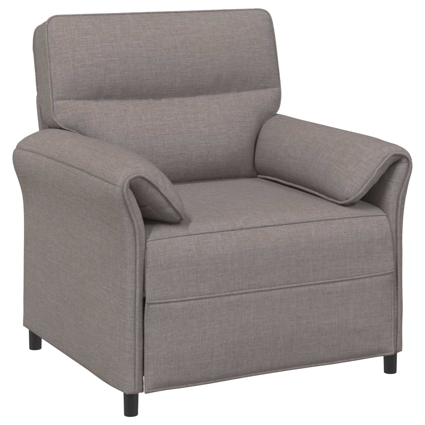 Bankstel 2 st Taupe Stof