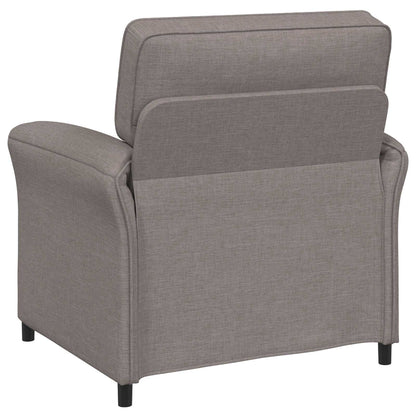 Bankstel 2 st Taupe Stof