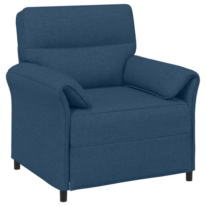 Bankstel 2 st Blauw Stof