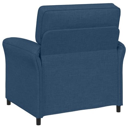 Bankstel 2 st Blauw Stof