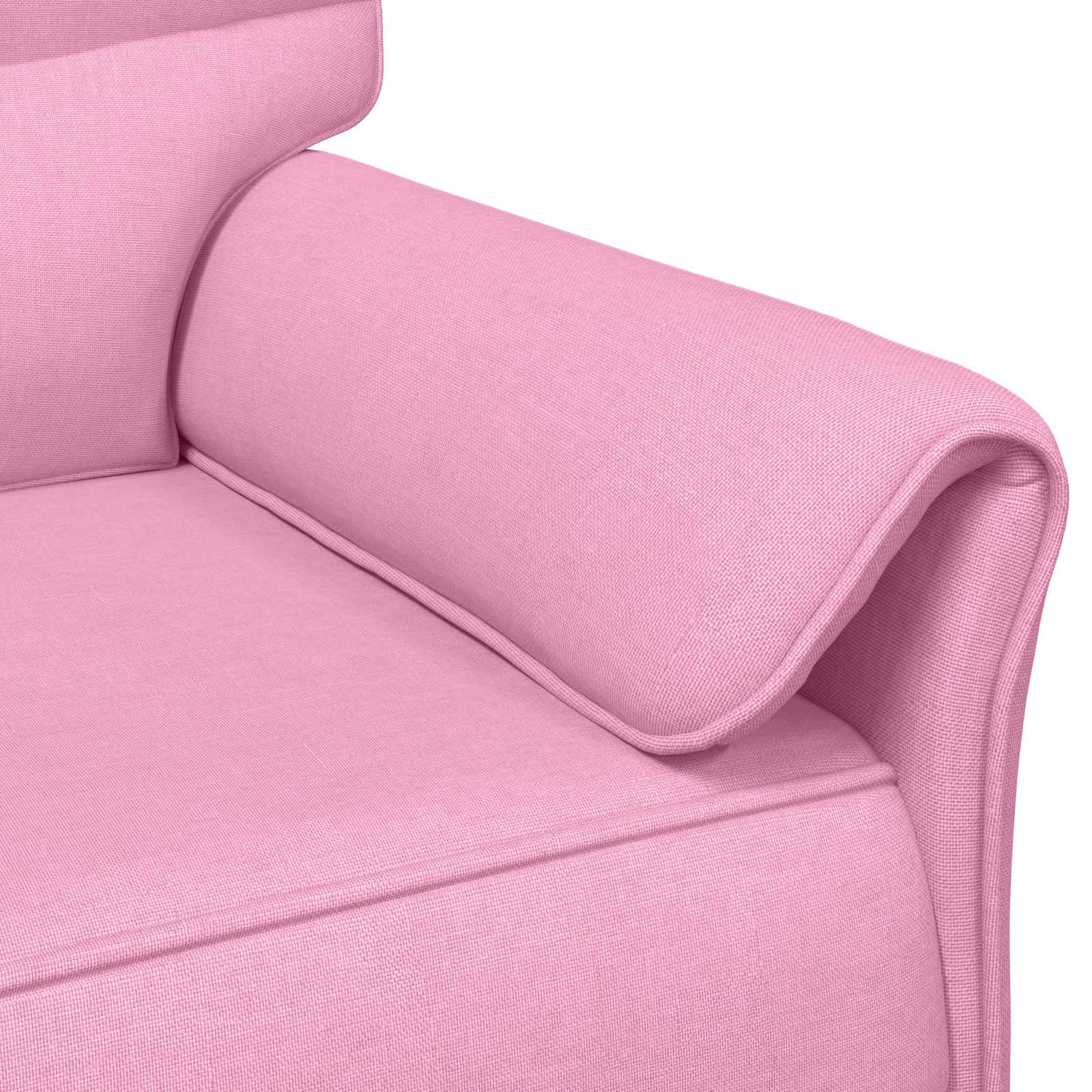 Bankstel 2 st Roze Stof