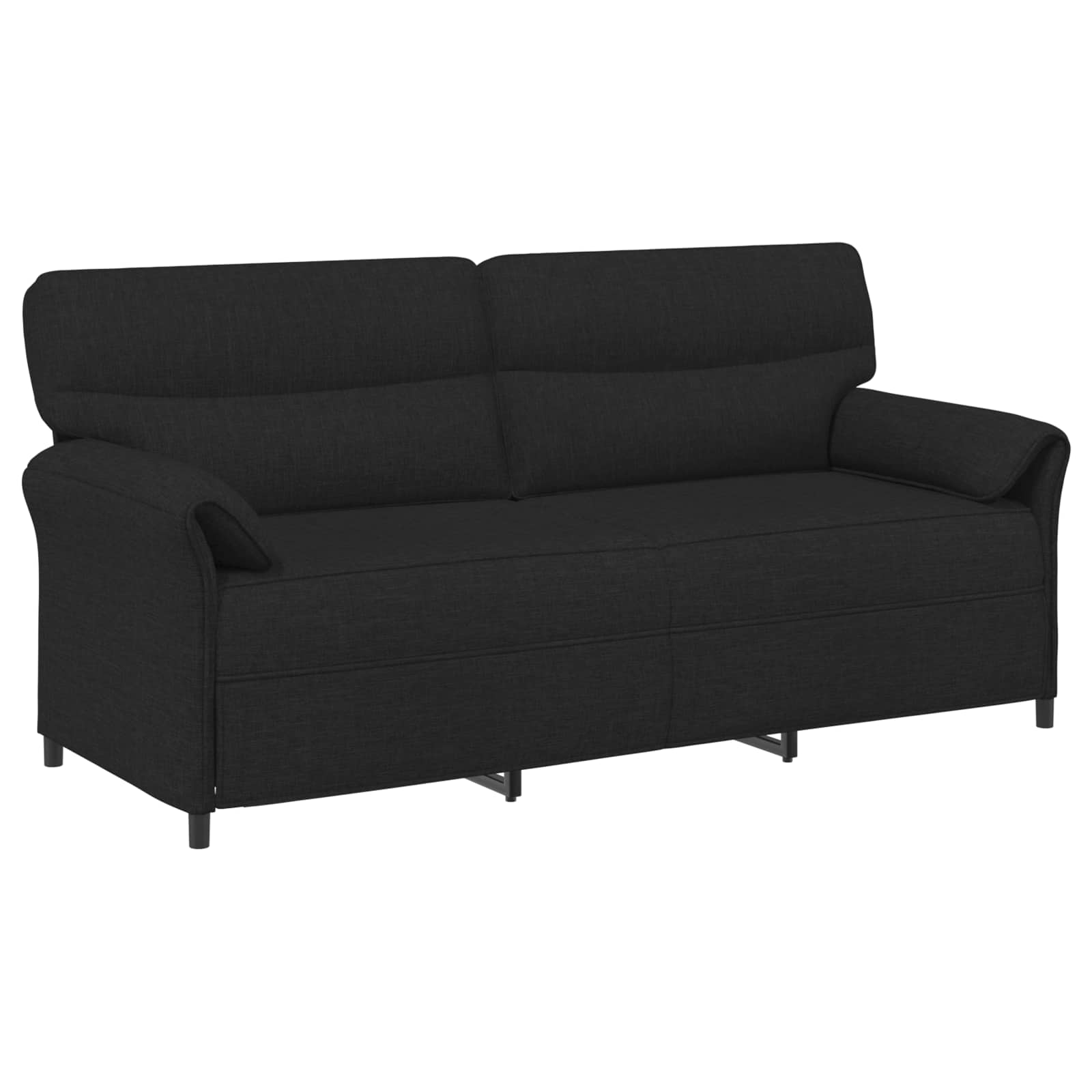 Bankstel 2 st Zwart Stof
