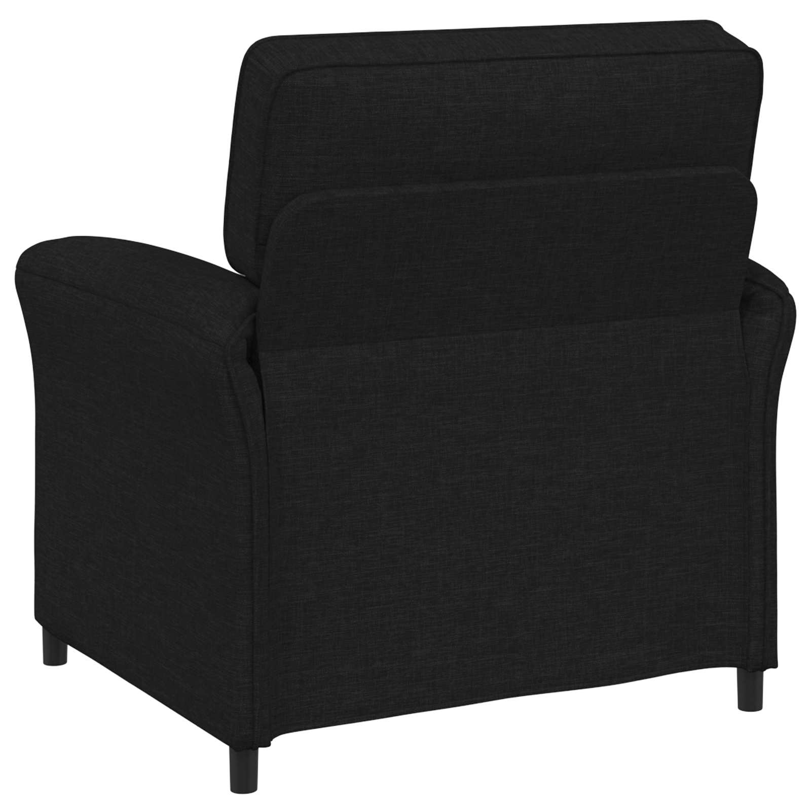 Bankstel 2 st Zwart Stof