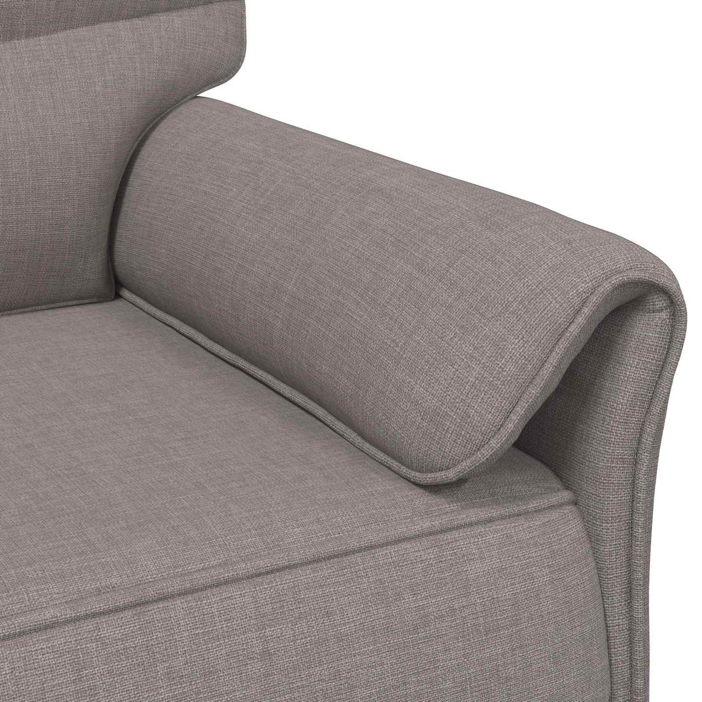 Bankstel 2 st Taupe Stof