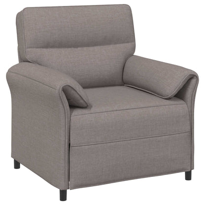 Bankstel 2 st Taupe Stof