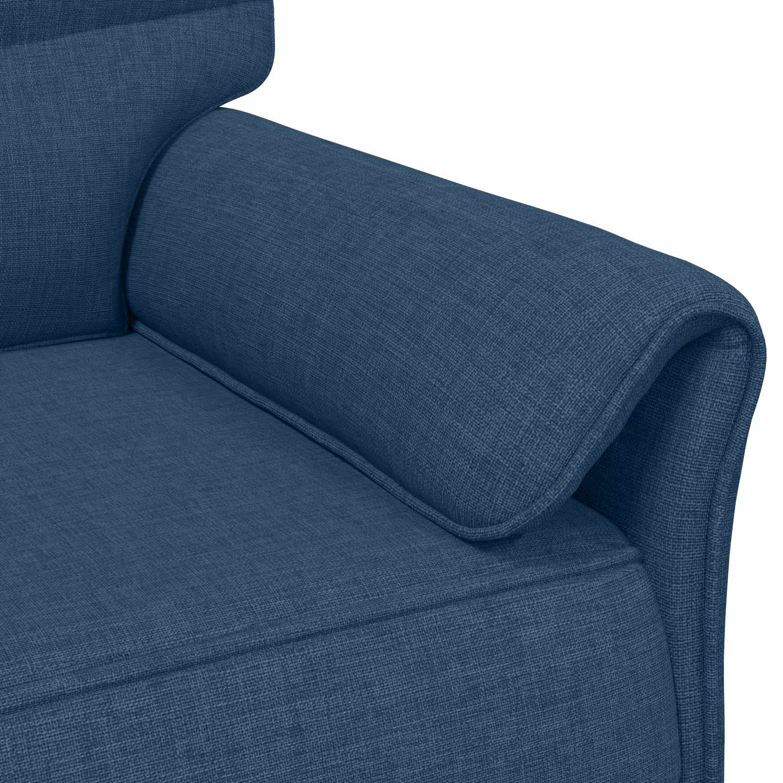 Bankstel 2 st Blauw Stof