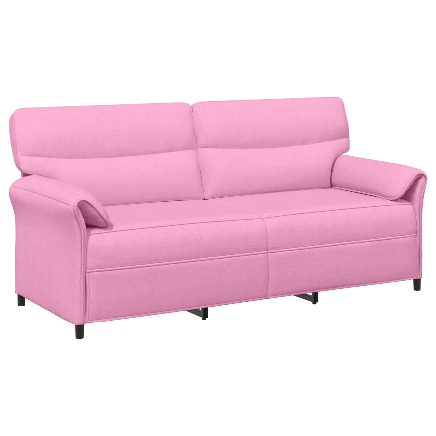 Bankstel 2 st Roze Stof