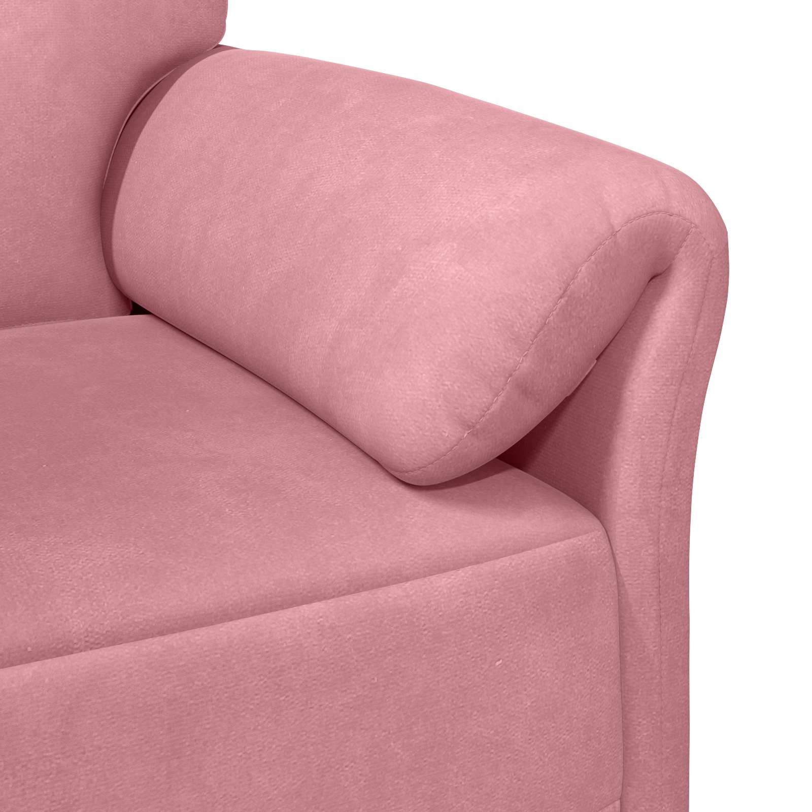 Bankstel 2 st Roze Fluweel