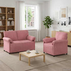 Bankstel 2 st Roze Fluweel