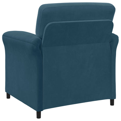 Bankstel 2 st Blauw Fluweel