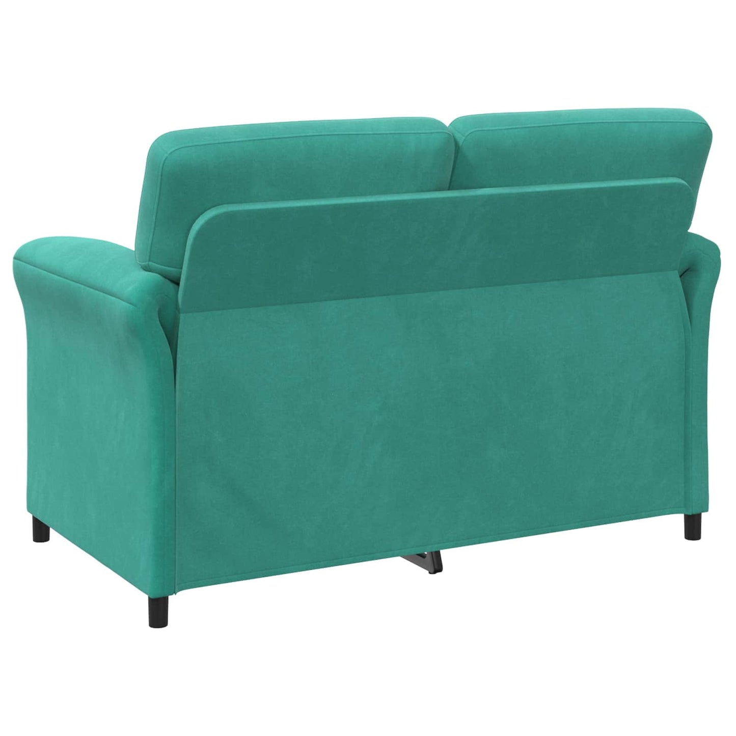 Bankstel 2 st Turquoise Fluweel