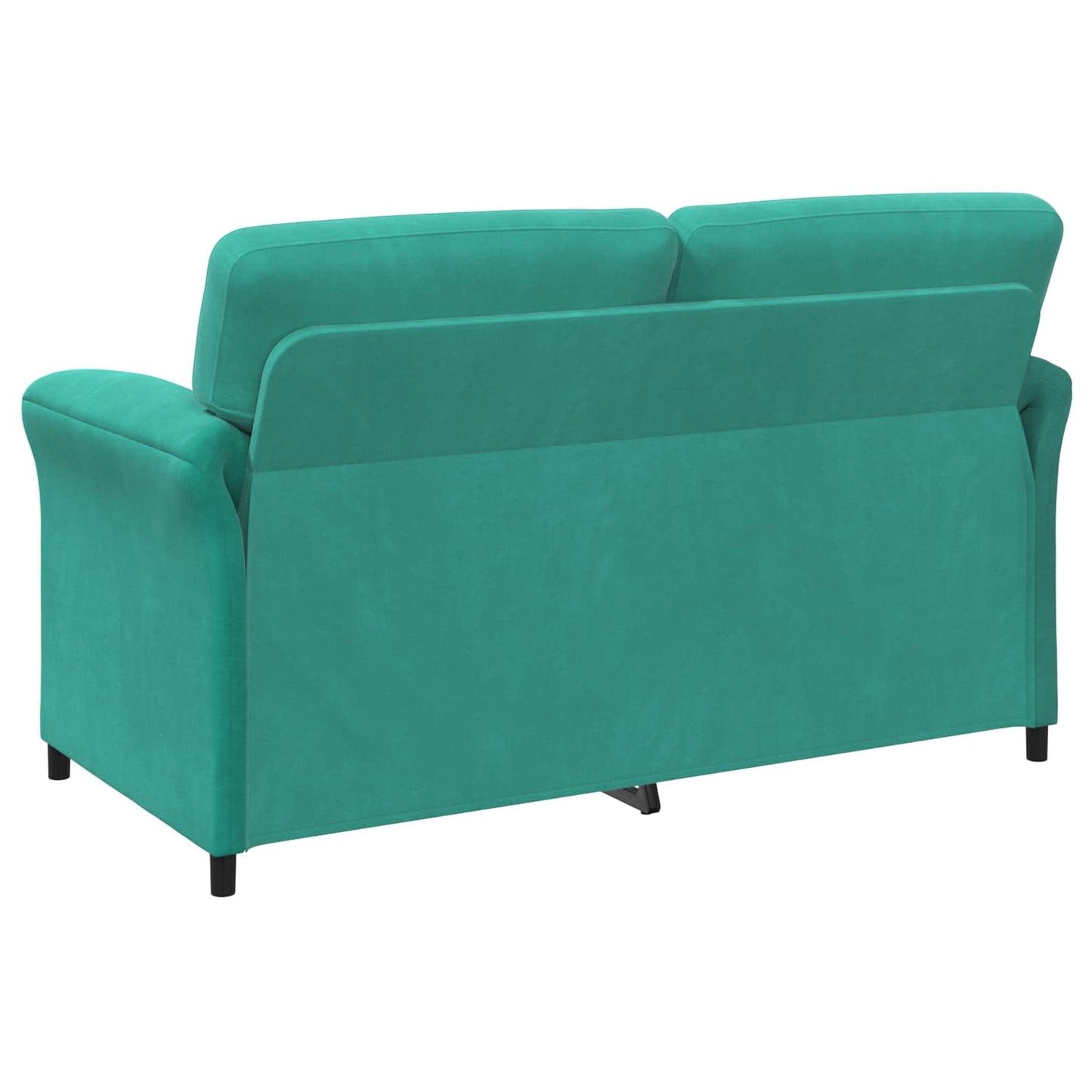 Bankstel 2 st Turquoise Fluweel
