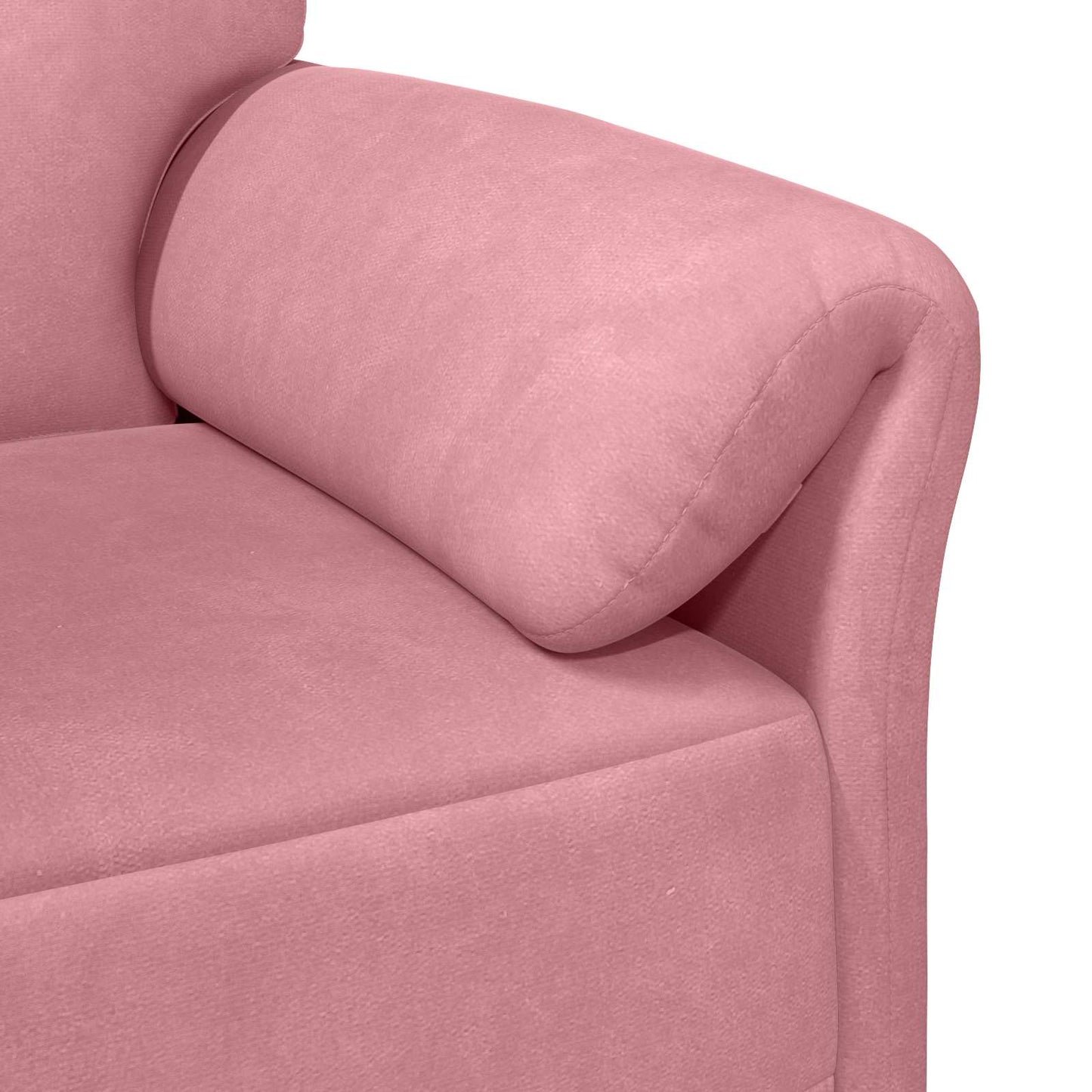 Bankstel 2 st Roze Fluweel