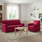 Bankstel 2 st Wijnrood Fluweel