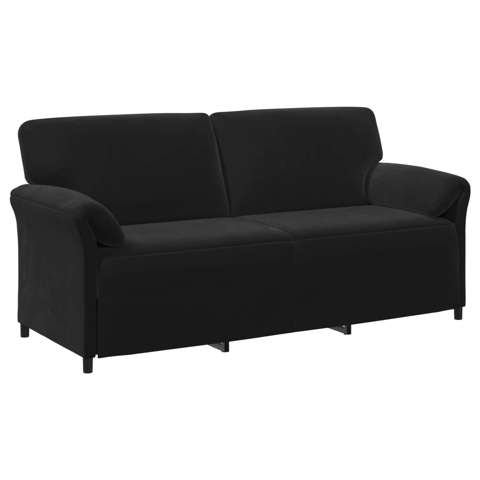 Bankstel 2 st Zwart Fluweel