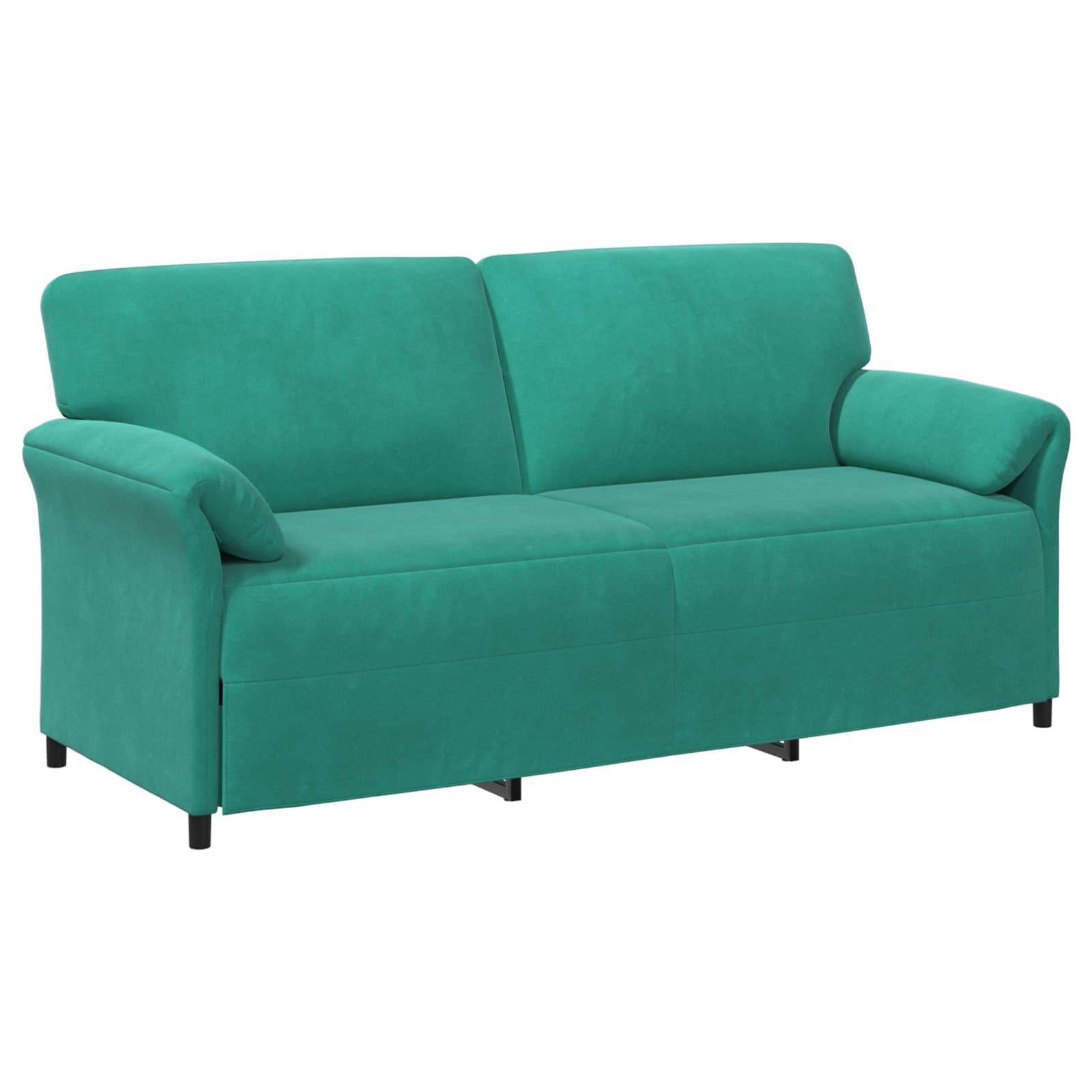 Bankstel 2 st Turquoise Fluweel