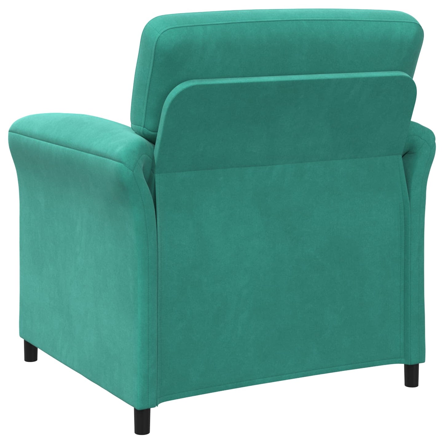 Bankstel 2 st Turquoise Fluweel