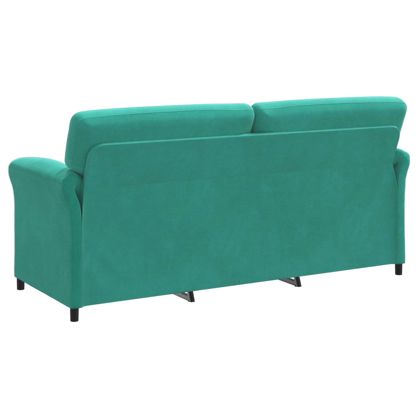 Bankstel 2 st Turquoise Fluweel
