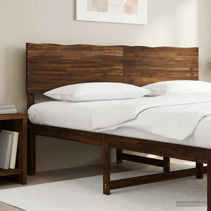 Live Edge Hoofdbord ROSTOCK Donkerbruin 200 cm