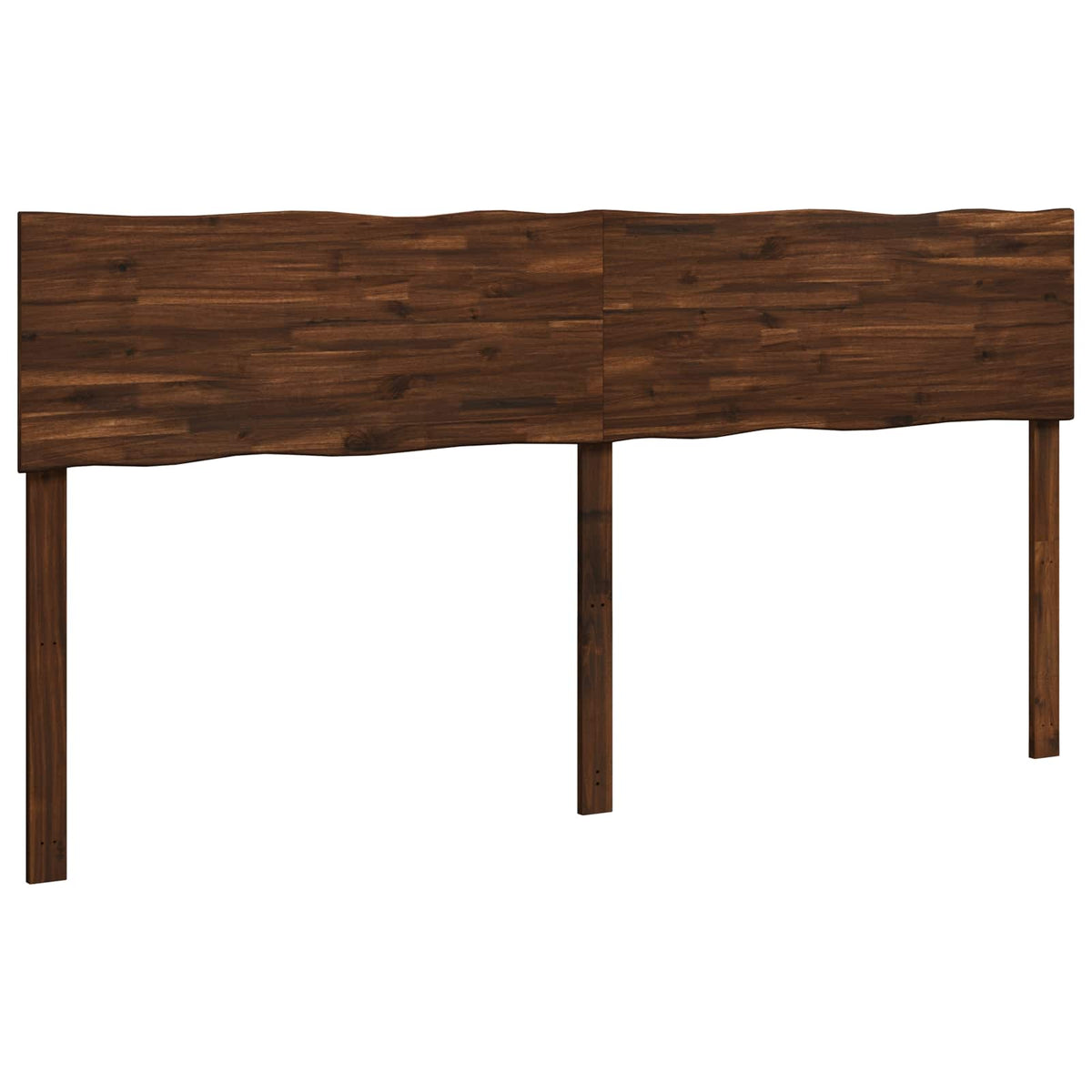 Live Edge Hoofdbord ROSTOCK Donkerbruin 200 cm