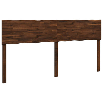 Live Edge Hoofdbord ROSTOCK Donkerbruin 200 cm