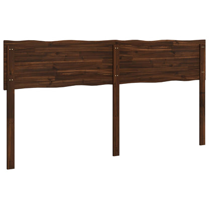Live Edge Hoofdbord ROSTOCK Donkerbruin 200 cm