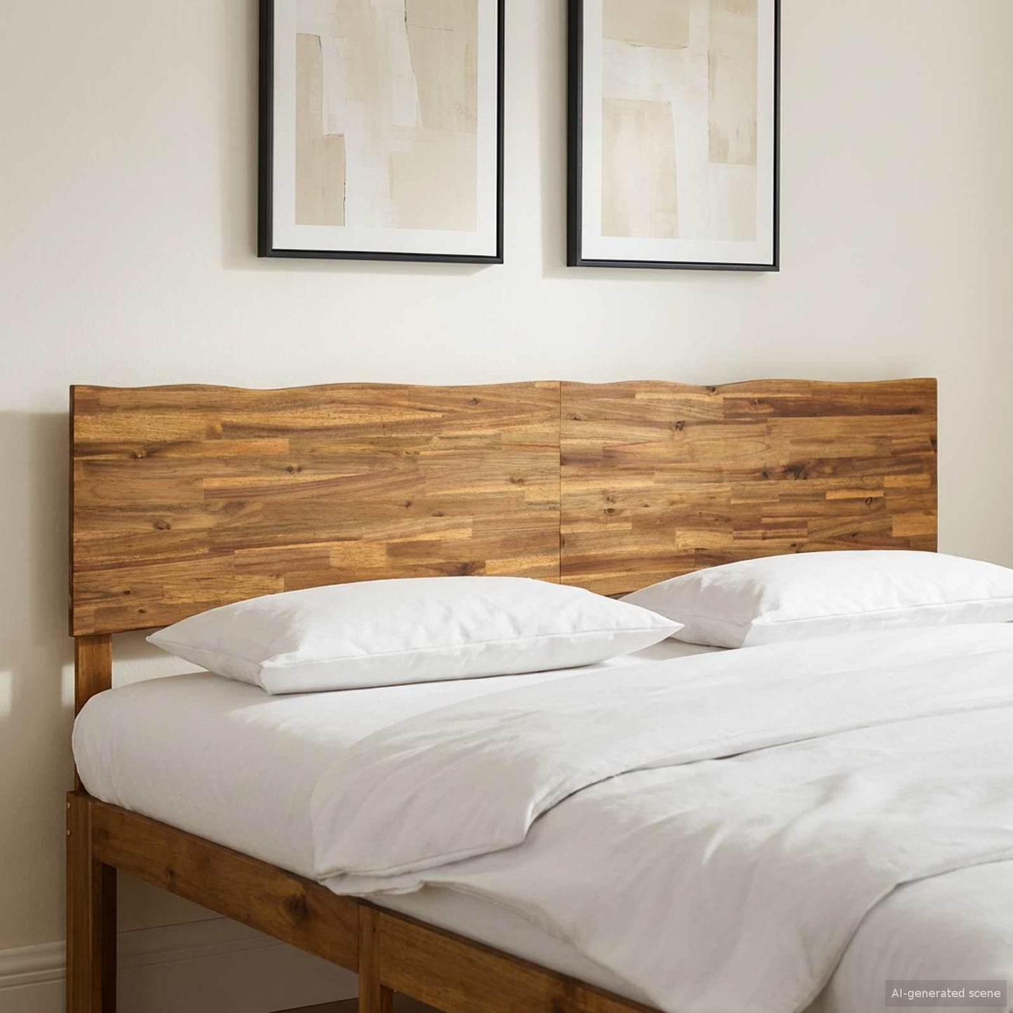 Live Edge Hoofdbord ROSTOCK Naturel 200 cm Massief Acaciahout