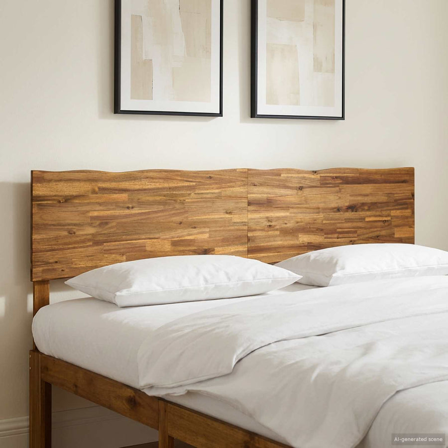 Live Edge Hoofdbord ROSTOCK Naturel 200 cm Massief Acaciahout