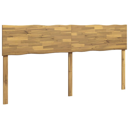 Live Edge Hoofdbord ROSTOCK Wit 200 cm Massief Acaciahout
