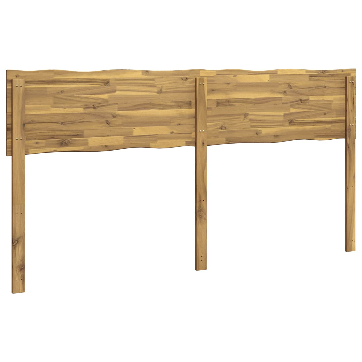 Live Edge Hoofdbord ROSTOCK Wit 200 cm Massief Acaciahout