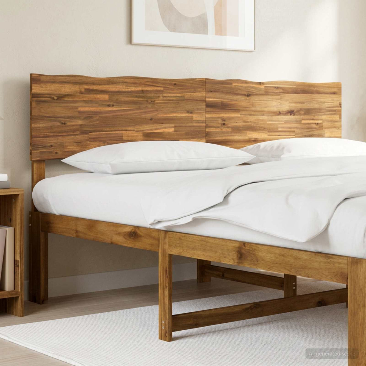 Live Edge Hoofdbord ROSTOCK Naturel 180 cm Massief Acaciahout