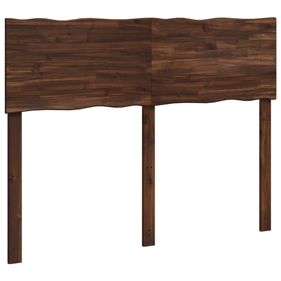 Live Edge Hoofdbord ROSTOCK Donkerbruin 160 cm