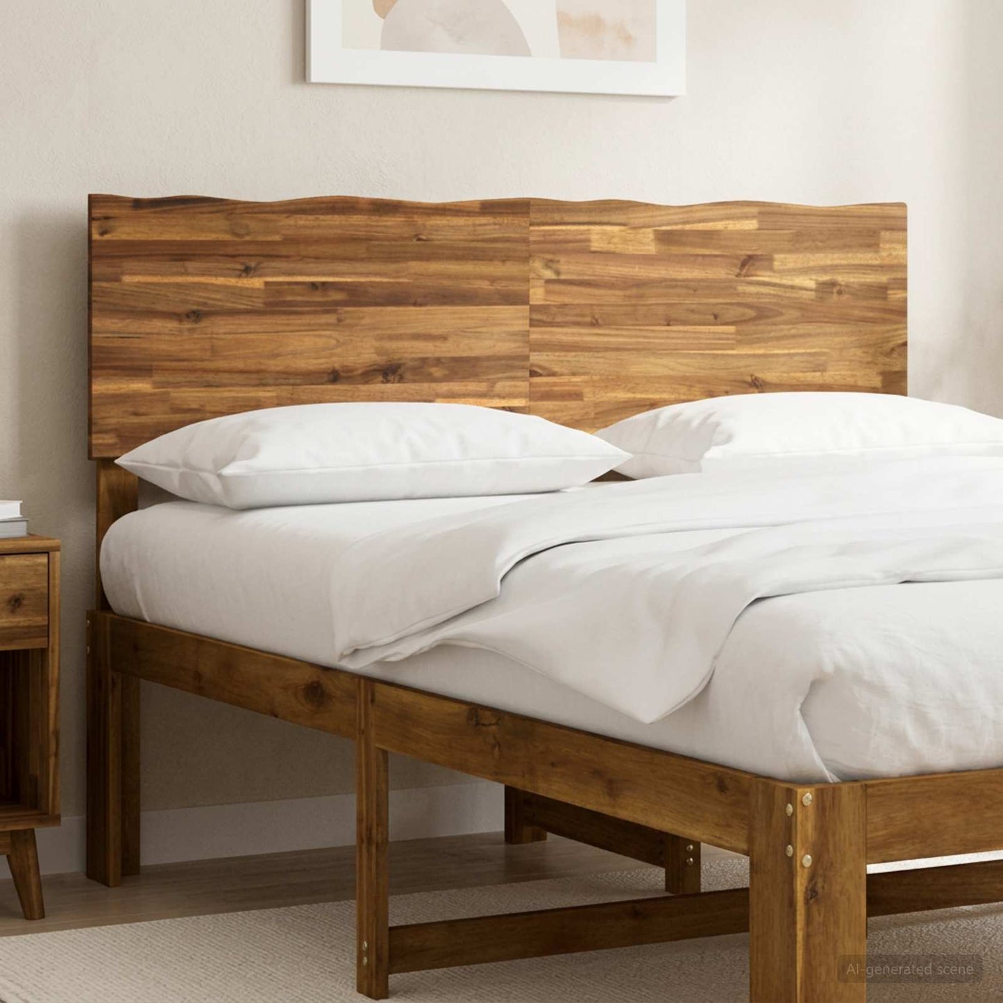 Live Edge Hoofdbord ROSTOCK Naturel 160 cm Massief Acaciahout