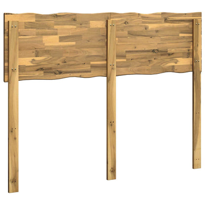 Live Edge Hoofdbord ROSTOCK Wit 160 cm Massief Acaciahout