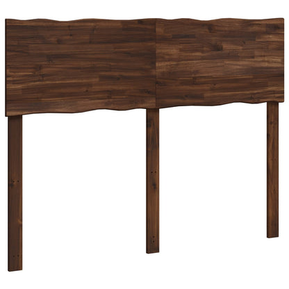 Live Edge Hoofdbord ROSTOCK Donkerbruin 150 cm