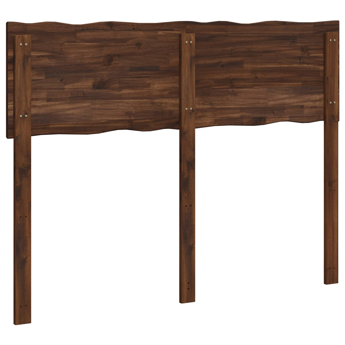 Live Edge Hoofdbord ROSTOCK Donkerbruin 150 cm
