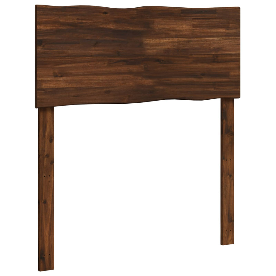 Live Edge Hoofdbord ROSTOCK Donkerbruin 100 cm