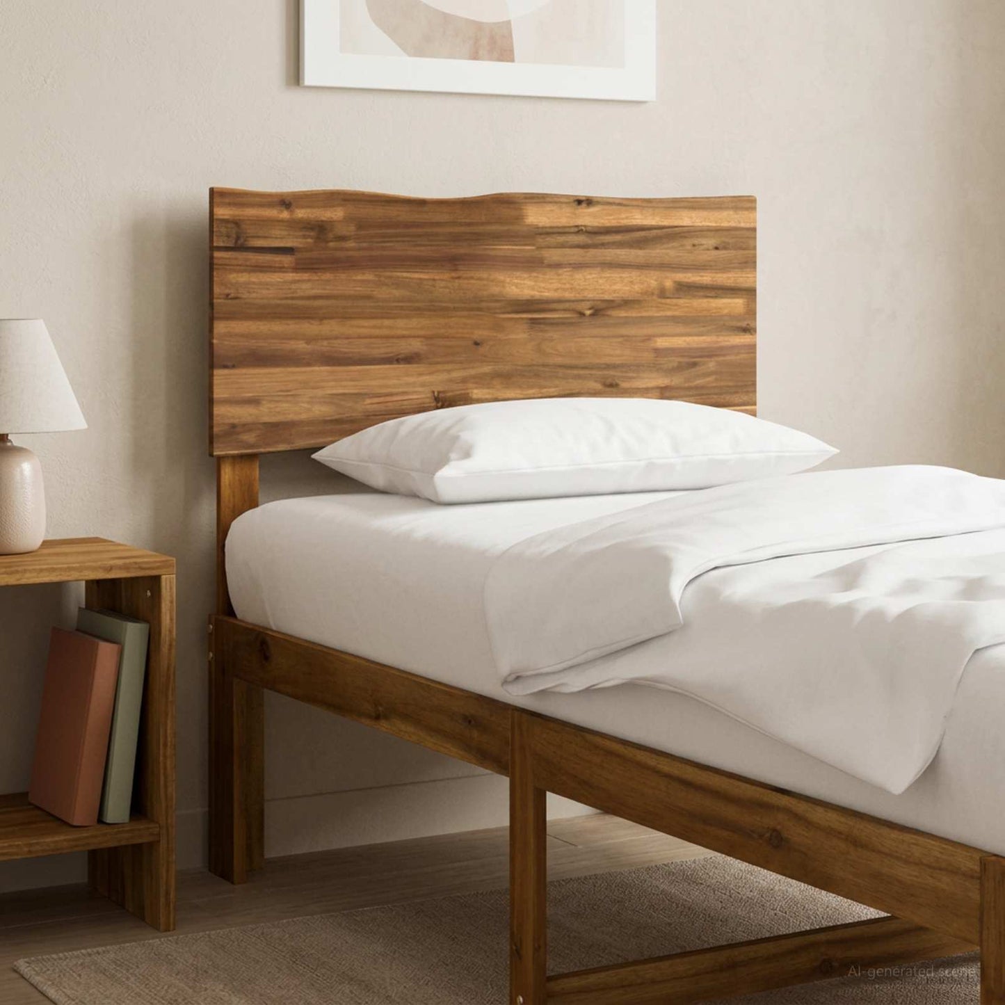Live Edge Hoofdbord ROSTOCK Naturel 100 cm Massief Acaciahout