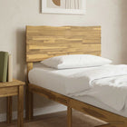 Live Edge Hoofdbord ROSTOCK Wit 100 cm Massief Acaciahout