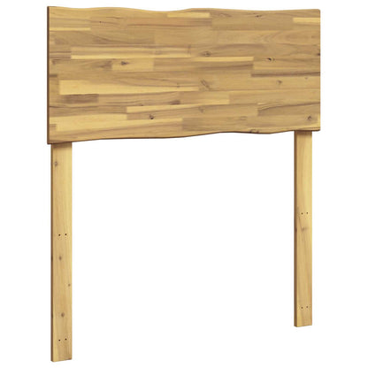 Live Edge Hoofdbord ROSTOCK Wit 80 cm Massief Acaciahout
