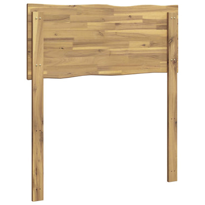 Live Edge Hoofdbord ROSTOCK Wit 80 cm Massief Acaciahout